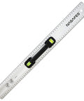Aluminum Handle Ruler For Precise Cuts, 55cm Centimeter Ruler With Dual-Sided CM Markings, featuring a safe lightweight handle.