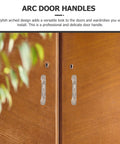 Eight Piece Acrylic Arc Shape Drawer Pulls And Cabinet Handles With Crystal Wardrobe Door Knobs For Furniture And Closet Hardware