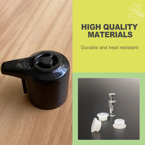 Universal Pressure Cooker Steam Release Valve And Float Valve Kit with silicone gaskets for 3-8 Qt Multi Cooker, durable PP and ABS.