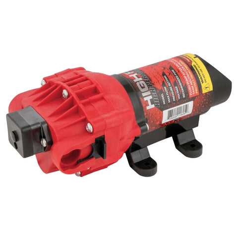 2.4 GPM flow pump for ATV Sprayer With 25 Gallon Tank, 60 PSI, rugged plastic construction, folding 7 nozzle boom attachment.