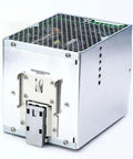 Heavy Duty 960 Watt 24 Volt 40 Amp Industrial Din Rail Power Supply Featuring Active Pfc And Smooth Three Phase 340 To 550 Vac Input side view.