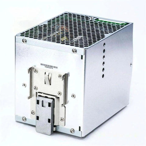 Heavy Duty 960 Watt 24 Volt 40 Amp Industrial Din Rail Power Supply Featuring Active Pfc And Smooth Three Phase 340 To 550 Vac Input side view.