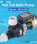 Top Shelf 1Hp Hot Tub And Spa Bath Pump Replacement That Works Like A Charm On 115 Volts With A Rock Solid Pure Copper Motor And Fits A Standard One Point Five Inch Port For Zero Hassle Jet Power Daily - 1.0HP Bath Pump with Ports