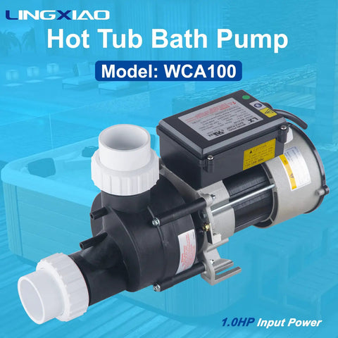 Top Shelf 1Hp Hot Tub And Spa Bath Pump Replacement That Works Like A Charm On 115 Volts With A Rock Solid Pure Copper Motor And Fits A Standard One Point Five Inch Port For Zero Hassle Jet Power Daily - 1.0HP Bath Pump with Ports