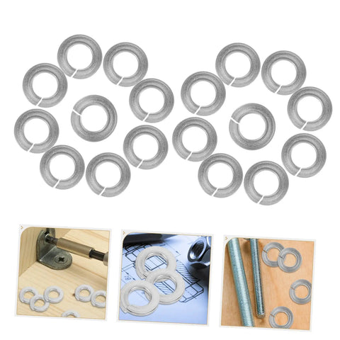 Stainless Steel Spring Washers Set 100 Pcs 304 Grade Non Slip Gasket Assortment Kit For Screws And Fasteners Durable Split Washers For Rock Solid Tightening Vibration Dampening And Long Lasting Hardware on screws and wood