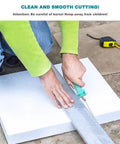 Person using Hot Wire Foam Cutter 15W Electric Styrofoam Cutting Tool for Foam Board Crafts 4 Inch Cutting Pen Fast Heat Up to 302 F.