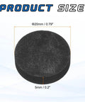 Round Graphite Block Disk Ingot High Purity Graphite Electrode Plate Sheet 20x5mm For Melting, Casting And Electrolysis Pack Of 5
