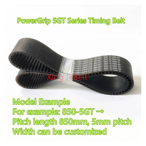 One Piece Heavy Duty 5GT Timing Belt Gear With 10 mm Width Perfect For Models 1180 1190 1210 1225 1250 Robust Synchronous Belt Built Tough For Long Lasting Machine Synchronization And High Strength Performance