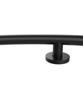 Wave Grab Bar 1.25 Inch Diameter 16 Inch Length Brushed Nickel 18 Gauge Stainless Steel Construction ADA Compliant Durable Bathroom Grab Rail