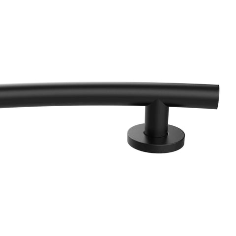 Wave Grab Bar 1.25 Inch Diameter 16 Inch Length Brushed Nickel 18 Gauge Stainless Steel Construction ADA Compliant Durable Bathroom Grab Rail
