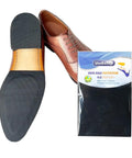 4 Pieces Shoe Sole Protectors Anti Slip Grip Pads Self Adhesive Non Skid Noise Reduction Sticker For Shoes Black Durable Rubber Backing With High Abrasion Resistance For Indoor Outdoor Use