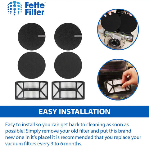 Vacuum Filter Kit For Rewind Pet Vacuum By Bissell with 2 pre motor fiber filters, 2 foam filters, 2 post motor filters, easy install.