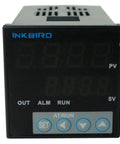 Front view of Dual Display PID Temperature Controller ITC-106VH 100-240V AC Fahrenheit And Celsius Readout.