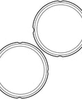 2-Pack 8-Quart Sealing Rings For Electric Pressure Cookers Replacement Parts BPA Free Non Toxic Inner Pot Seal Gasket Set Clear Perfect For Home Chefs And Quick Meal Prep