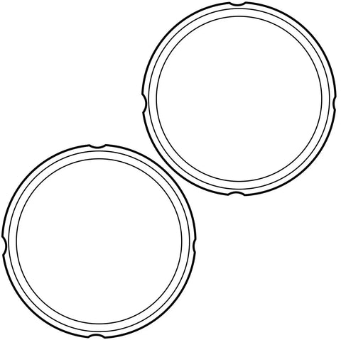 2-Pack 8-Quart Sealing Rings For Electric Pressure Cookers Replacement Parts BPA Free Non Toxic Inner Pot Seal Gasket Set Clear Perfect For Home Chefs And Quick Meal Prep