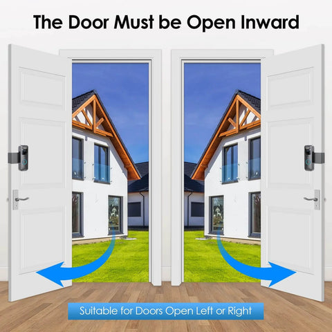 All Metal Anti Theft Doorbell Mount For Blink Video Doorbell 1st Gen Not For 2nd Gen No Drill Installation And Not Block Motion Sensor Bracket installed on open inward doors