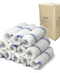 Smooth Operator Premium Microfiber Paint Roller Covers Four Inch Mini Three Eighth Inch Nap Shedless And Lint Free Design No Mess Rolling Top Shelf Grade Big Bulk Case Lot Of 600 stacked with shipping box.