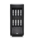 Kickass 48TB 8 Bay Thunderbolt 2 External Drive Rack front view, showcasing bays for hard drives, designed for 4K and 6K editing.
