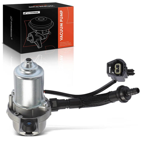 Heavy Duty Electric Vacuum Pump For Buick LaCrosse Chevy Impala Cadillac Xts, silver metal construction with wiring.