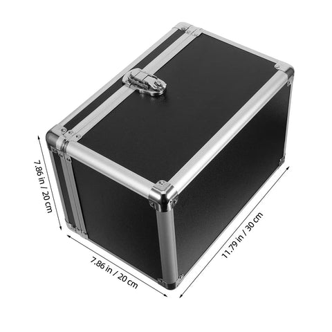 Portable Aluminum Tool Box With Ergonomic Handle And Enhanced Security Lock Heavy Duty Handheld Metal Storage Case