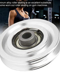 Aluminum Pulley Wheels For Cable Machines, 2 Pack Universal Bearing Wheels For Home Gym Attachments, 70mm Bore, Smooth Glide, Easy Swap, Durable Alloy Construction For Quiet, Reliable Workouts, aluminum pulley wheel shown on cable machine
