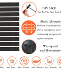 Non Slip Furniture Pads 30 Pack Brown Self Adhesive Rubber Floor Protectors For Hardwood Floors features and benefits illustration