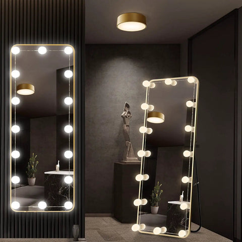 Hollywood Vanity Mirror Lights With 16 LED Bulbs, Dimmable Plug In, 3 Color Modes 300K 4000K 5000K, wall-mounted in stylish room