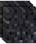 Peel And Stick Copper Metal Mosaic Backsplash For Kitchen, Self Adhesive Aluminum Panels With 3D Texture, 11.81 In Tiles