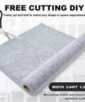 Heavy Duty Waterproof Membrane Roll For Showers And Saunas With Solid PE Fabric Underlayment Coating 452 Sq Ft Coverage shown being cut with scissors.