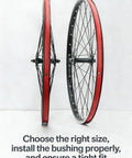 Rim Strip Protector For Road And Mountain Bikes, High Strength Nylon Anti Puncture Rim Liner, Red 2 Pack on bike wheel
