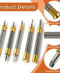 Five Piece Nail Setter Punch Set With Dual Head Punches Center Punch Hinge Pin Remover And Cold Chisel For Woodworking And DIY Repairs