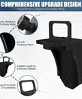 Beefy, Heavy Duty Shipping Container Jack Lug Kit With U Shaped Handle, Bottle Jack Accessories, Built From High Carbon Steel, Lifts Up To 75,000 Pounds, Black Durable Container Jack Lugs For Fast, Easy Lifting, shown with sturdy design and features