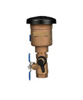 3/4 Inch Pressure Vacuum Breaker Assembly Built Like A Truck For No Fuss Backsiphonage Protection With Corrosion Resistant Housing Easy Setup Commercial Gear And Winter Ready Performance side view showing bronze casing and valve handle.