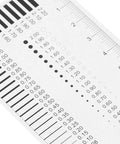 High Precision Crack Width Ruler For Defect Inspection Transparent Scratch Ruler And Size Estimation Chart Plastic Measuring Tool
