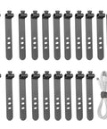 Heavy Duty Reusable Cable Ties And Premium Wire Organizer Straps For Instant Cord Sorting, black straps, durable material, neat organization.