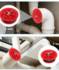 Pro Grade Mechanical End Of Pipe Gripper Test Plugs Set 3 Inch And 4 Inch Sewer Drain Plugs For PVC ABS Cast Iron Pipes Sealing And Pressure Test Tools 2 Pack For Residential And Commercial Plumbing. 4-inch and 3-inch plugs on PVC drain pipes