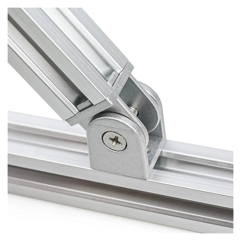 Ball Bearing Door Hinge With Silent Pivot Built To Last Heavy Duty Aluminum Connector For 20 30 40 45 Series Aluminum Extrusion Profiles And 28 4040 Size Ideal For Indoor And Outdoor Residential And Commercial Use on aluminum profile