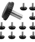 Beefy Stainless Steel Furniture Leveling Feet 5/16-18 Thread Adjustable Outdoor Levelers for Table and Chair Legs Rustproof Patio Ready 12 Pack Set Now