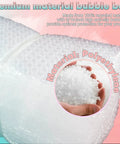 Pack Of 50 Clear 4x6 Bubble Pouches For Packing And Shipping Double Wall Cushioning Bags made of polyethylene with anti-slip texture