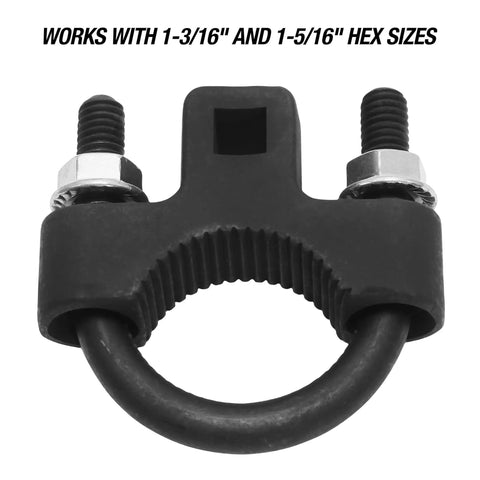 Inner Tie Rod Tool For GM And Chrysler Vehicles, compact design with hex compatibility for automotive repair.
