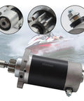 Starter Motor For Yamaha Outboard Engines 30HP 40HP 50HP Compatible With 6J4-81800-00 6J4-81800-01-00 OEM Replacement