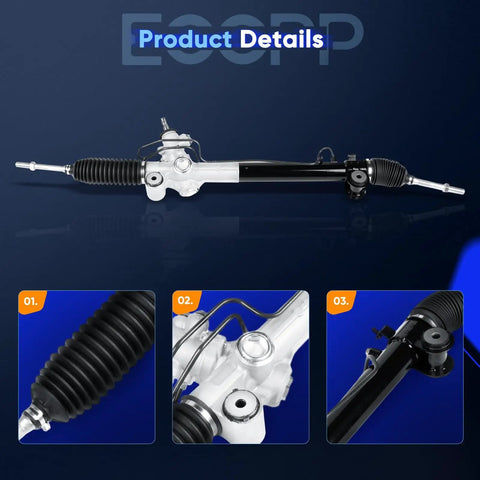 Hydraulic Power Steering Rack and Pinion Assembly With 2 Tie Rod Ends For Toyota Highlander 2004-2007 and Lexus RX330/RX350