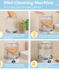 Instructions for Slick Portable Mini Washing Machine With Digital Touch Controls And Usb Rechargeable Design Perfect For Underwear Socks And Delicates In Dorms Or Rvs Is A Straight Up Game Changer.