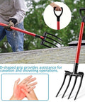 Knock Down Any Roof Job With This Pro Grade Two Pack Four Tine Tear Off Tool And Garden Spading Fork Sporting A Thick D Grip Handle for shingle removal.