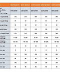 Tough As Nails Heavy Duty Self Centering Bench Vise For Cnc Machines dimensions chart showing various sizes and specifications.