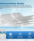 Enhanced quality of 5 Micron Whole Home Sediment Filter Cartridge 10 Inch By 2.5 Inch, showing layers and benefits.