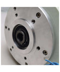 Close-up of Heavy Duty Hollow Shaft Magnetic Powder Brake Industrial Disc Style With 100 Nm Tension Controller