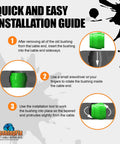 Si2Kit Automatic Transmission Shift Cable Bushing Repair Kit installation guide with step-by-step instructions and images.