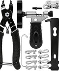 Bike Chain Tool Repair Kit With Link Pliers And Checker, Includes 4 Pairs Missing Links For 6 To 11 Speed Chains, Chain Breaker Tool And Pliers, Pro Level Bicycle Maintenance Gear For On The Go And At Home.