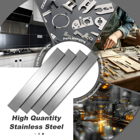 Top Shelf 304 Brushed Stainless Steel Trim Strips 10 Pack For Cabinet And Wall Edge Molding Rustproof Metal Accent Tape Easy To Slice And Shape For Any Legit Smooth Finish Job in kitchen setting.